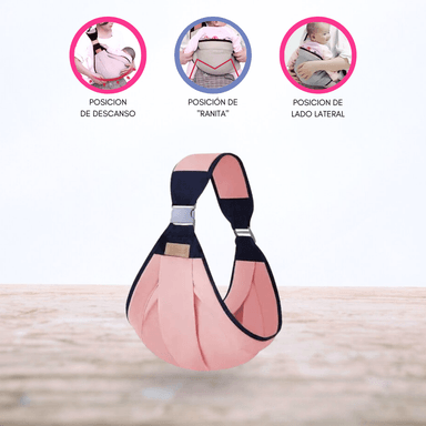 CANGURO CUZKA FULAR GRIS ERGONÓMICO BEBÉ