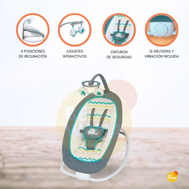 SILLA NIDO MATTERNY VIBRADORA PLEGABLE «SEDIA» GREEN