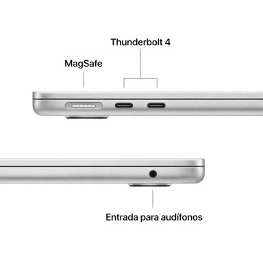 MACBOOK AIR APPLE DE 13' | CHIP M5 | 16GB RAM + 512GB SSD | TECLADO INGLÉS - SILVER - 5