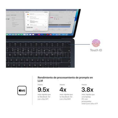 MACBOOK AIR 13” 16GB RAM 256GB SSD M5 TECLADO INGLÉS - MIDNIGHT - 2