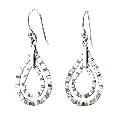 ARETE RELISE CINTA LAGRIMA PLATA