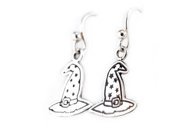 JUEGO CHOKER RELISE BRUJITA PLATA GARGANTILLA COLLAR ARETE SOMBRERO - 3