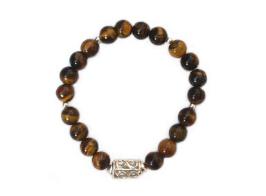PULSERA RELISE PIEDRA OJO TIGRE HOMBRE MUJER