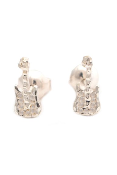 ARETE RELISE GUITARRA PLATA LEY 950 PUNTO LUZ