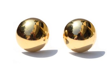 ARETE RELISE MB NRO. 11 ORO 18K AMARILLO MEDIA BOLA - 2