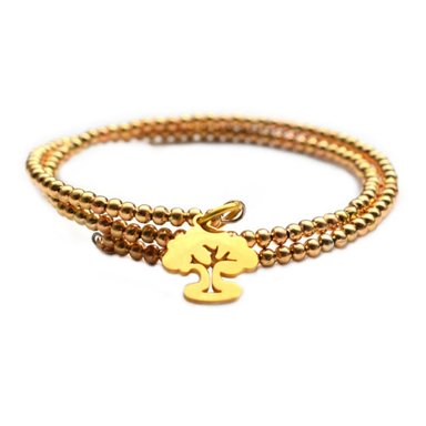 PULSERA RELISE ARBOL DE LA VIDA BISUTERIA