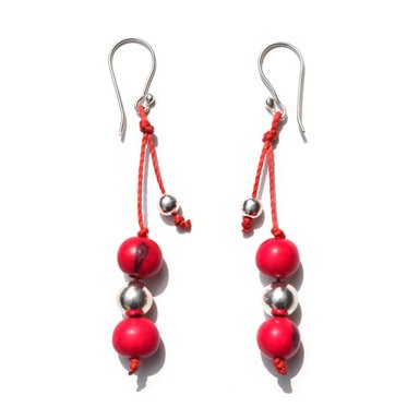 ARETES RELISE ARETE ETNICO TAGUA PLATA