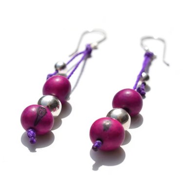 ARETES RELISE ARETE ETNICO TAGUA PLATA