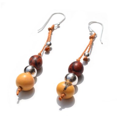 ARETES RELISE ARETE ETNICO TAGUA PLATA