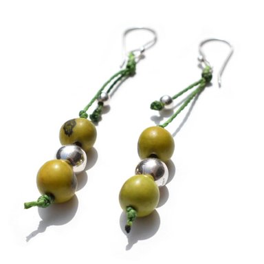 ARETES RELISE ARETE ETNICO TAGUA PLATA