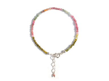 PULSERA RELISE TURMALINA MINI PIEDRA PRECIOSA