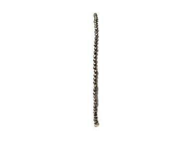 PULSERA RELISE PIRITA MINI PIEDRA NATURAL Y PLATA - 3
