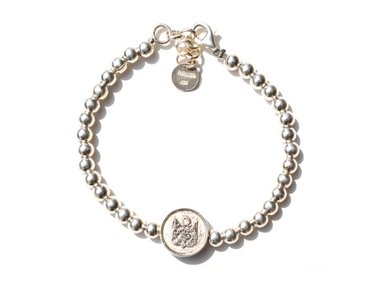 PULSERA RELISE ESCUDO PLATA PERU 950