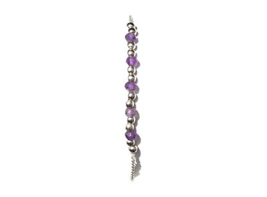 PULSERA RELISE PLATA AMATISTA MINI - 3
