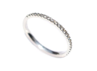 ANILLO RELISE PLATA ILUSION SWAROSKI TRANSPARENTE NRO. 7.5 - 2