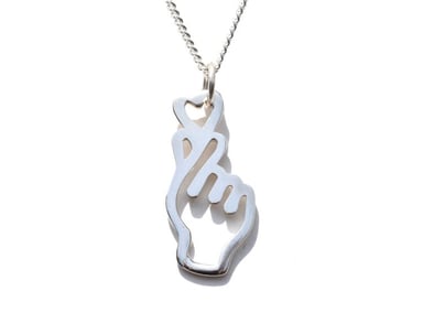 CADENA Y DIJE RELISE PLATA CORAZON KOREANO K-POP - 2