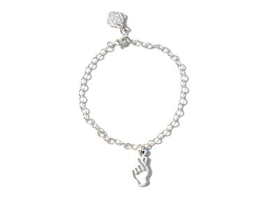 PULSERA RELISE PLATA CORAZON KOREANO K-POP