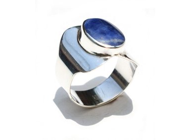 ANILLO LAPIZLAZULI OVALADO