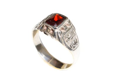 SORTIJA UNISEX INCA PIEDRA ROJO RUBI TALLA 8.5