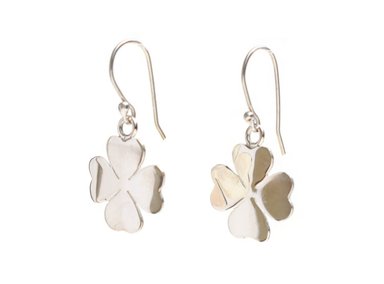 TREBOL 4 HOJAS ARETE COLGANTE