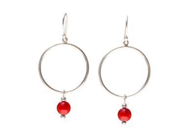 ARETE ARGOLLAS Y MURANO ROJO