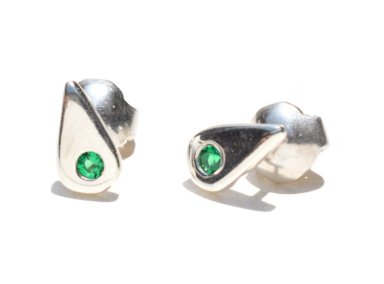 ARETE GOTA DE ROCIO VERDE JADE - 3