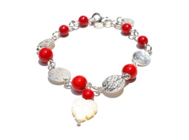 PULSERA NACAR Y PLATA