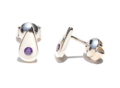 ARETE GOTA DE ROCIO MORADO - 2