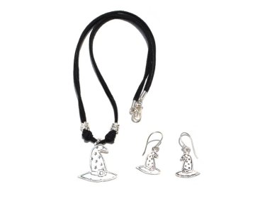 BRUJITA HALLOWEEN SET ARETES Y COLLAR
