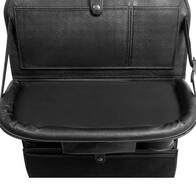 ORGANIZADOR IQHATU PARA TODO TIPO DE VEHICULOS PARA ASIENTO NEGRO 4 PUERTOS USB Y BANDEJA - 2