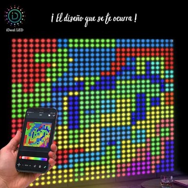 LUCES INTELIGENTES IQHATU TIPO MALLA PARA VENTANA - MAMPARAS CON CONTROL APP