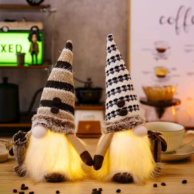 GNOMOS NAVIDEÑOS VINTAGE LUMINOSOS