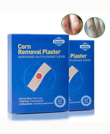 PACK 42 ADHESIVOS PIES PARCHES MEDICOS ELIMINACION VERRUGAS CALLOS OJOS PESCADO