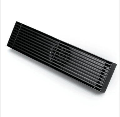 SUMIDERO DE ACERO SUS 304 RECTANGULAR 8 X 50 CM NEGRO