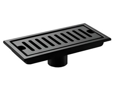 SUMIDERO DE ACERO SUS 304 RECTANGULAR 10X20 CM NEGRO