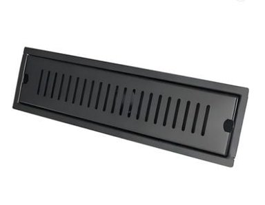 SUMIDERO DE ACERO SUS 304 RECTANGULAR 10X40 CM NEGRO