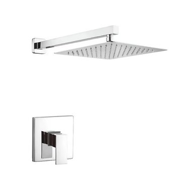 KIT DE DUCHA  12 PULGADAS ACERO INOXIDABLE CON MEZCLADORA MONOMANDO