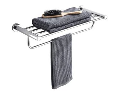 ELEGANTE TOALLERO  BRILLANTE  ACERO MATE SUS 304