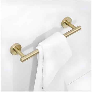 KIT DUCHA CUADRADO ACERO 20CM + MEZCLADORA  DORADO Y ACCESORIOS - 6