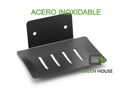 JABONERA NEGRO  ACERO INOXIDABLE SUS 304