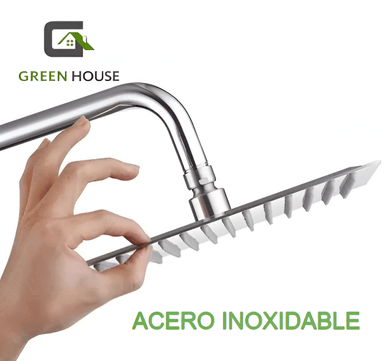 DUCHA CUADRADA DE 8 PULGADAS ACERO SUS 304