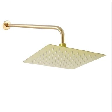DUCHA CUADRADA DE 8 PULGADAS DORADA ACERO SUS 304 - 2