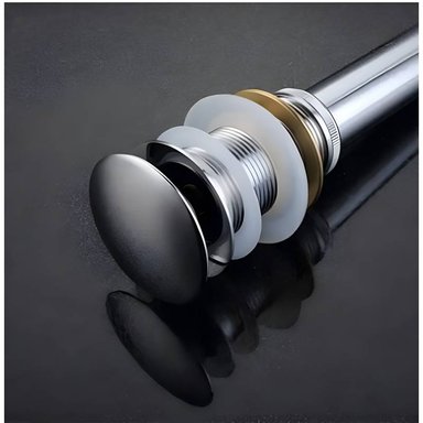 DESAGUE DE OVALIN AUTOMATICO PUSH BUTTON 20CM SIN REBOSE - 3