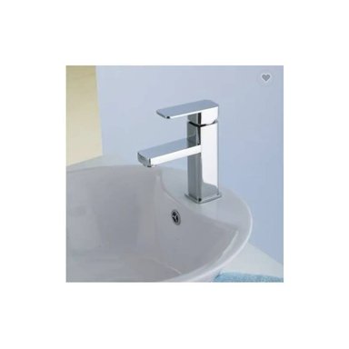 MEZCLADORA DE LAVATORIO 15CM CROMADA CUADRADA - 2