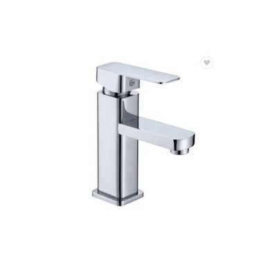 MEZCLADORA DE LAVATORIO 15CM CROMADA CUADRADA - 3