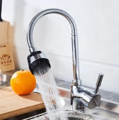 MEZCLADORA MONOCOMANDO DE COCINA  FLEXIBLE BAR - MUEBLE CROMADO