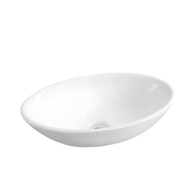 LAVAMANOS OVALIN PARA SOBREPONER MEDITERRANEO BLANCO