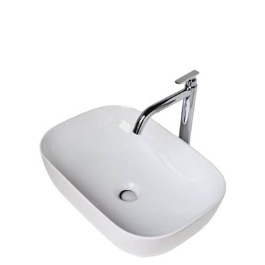 COMBO DE LAVATORIO RECTANGULAR MAS GRIFERIA AGUA FRIA  Y DESAGUE - 3
