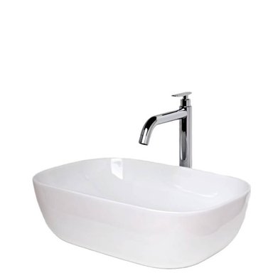 COMBO DE LAVATORIO RECTANGULAR MAS GRIFERIA AGUA FRIA  Y DESAGUE - 4