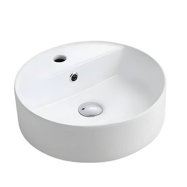 LAVAMANOS BOWL PARA SOBREPONER CONTEMPORANEO BLANCO REDONDO